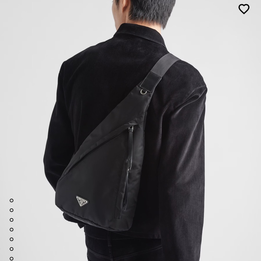 Prada fabric & leather backpack/crossbody/frontpack AUTHENTIC